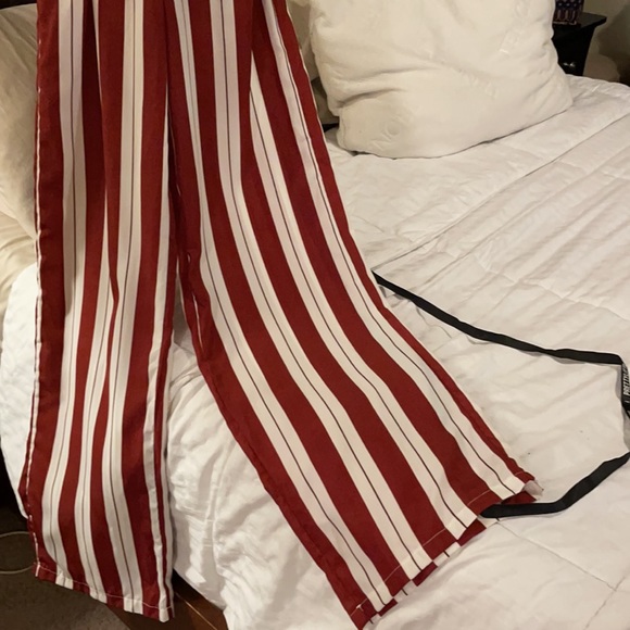 PRETTY LITTLE THINGS STRIPED JUMPSUIT 2 - Picture 2 of 5